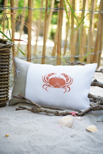 Kissenhülle -Krabbe-