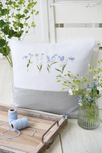 Kissenhülle -Vergiß-mein-nicht-