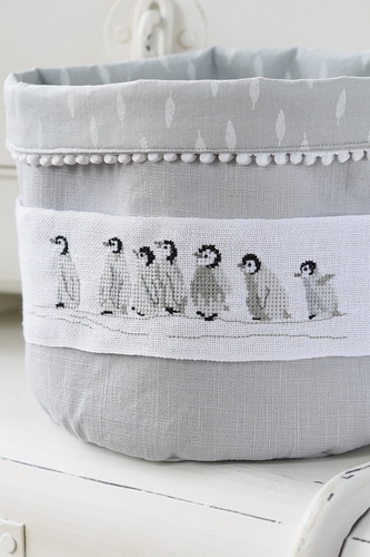 Stickdatei -Pinguin-Reihe-