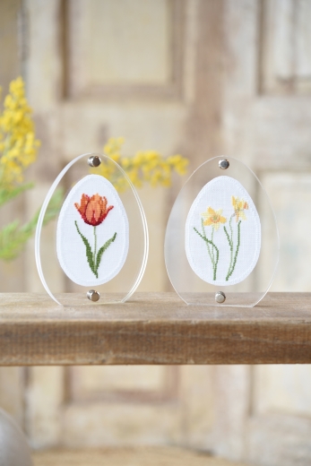 Stickdatei -Acryl-Eier- für die Maschinenstickerei