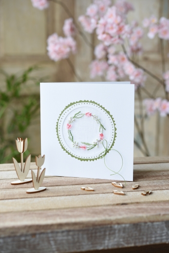 Stickdatei -Tulpenkranz- für die Maschinenstickerei