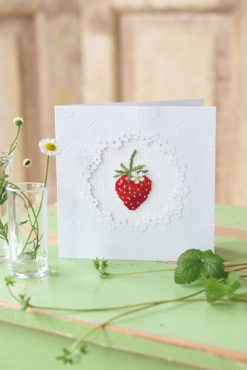 PP-Karte -Erdbeere-