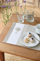 table mat -flowers-