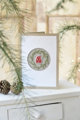 passepartoutcard -fir wreath-